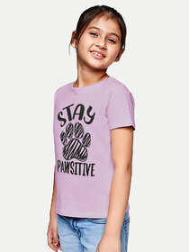 Girls Printed Tees  Precious Purple Colour