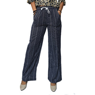Striped cheap parallel pants
