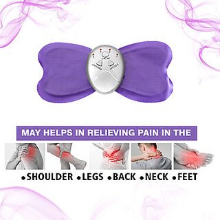                       Gaze Me Big Butterfly Cordless Pulse Low Frequency Treatment Muscular Relaxation Massager with Flexible Sticking Pad                                              