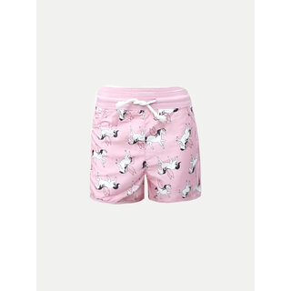                       Pink All Over Printed Shorts                                              