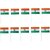 KKKRETAILERS Independence Day/Republic Day Paper National Flag/Tiranga with Stick 10 Pcs of Flags for National Day Size : 4
