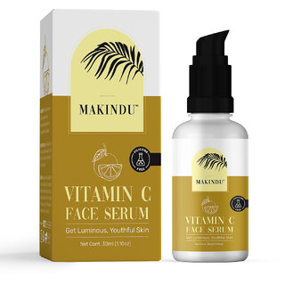 MAKINDU COSMETICS Vitamin C Face Serum For Glowing Skin and dark spots,With 50x Vitamin C,  Daily use -30 ml