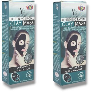                       Yc Whitening Facial Clay Mask 100ml (Pack of 2)                                              