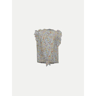                       Cream All-over Printed Blouse                                              
