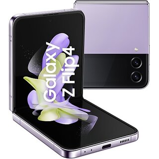(Refurbished) SAMSUNG Galaxy Z Flip4 5G (8 GB RAM, 256 GB Storage, Bora Purple) - Superb Condition, Like New