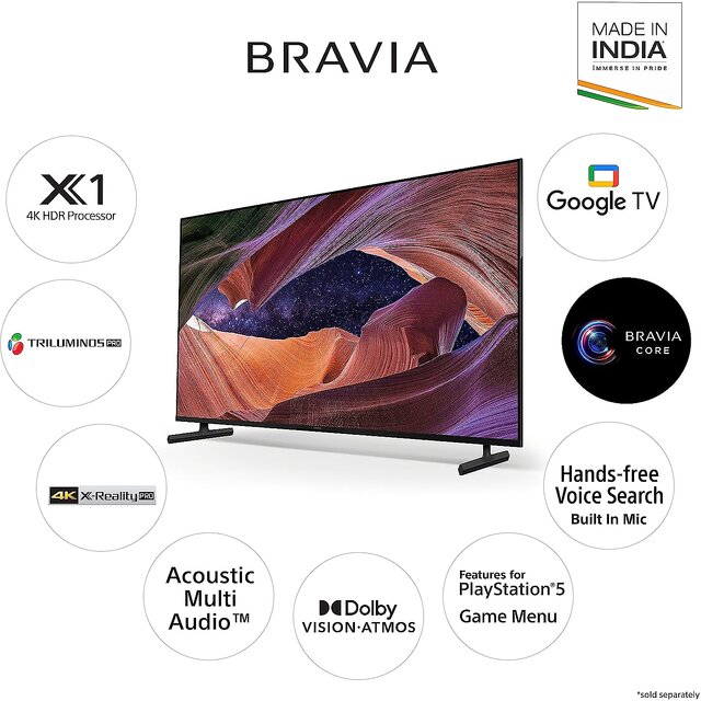 TV OLED 164 cm (65) Sony BRAVIA XR-65A80L, UHD 4K HDR, Smart TV