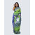 AngaShobha Green Blue  Cotton Blend Self Design Saree With Running  Blouse Piece