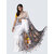 AngaShobha White Cotton Blend Self Design Saree With Running  Blouse Piece