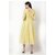 Women's Avaasa Embroidered Fit  Flare Kurti Dress 1 Kurta Light Yellow Size Small Fits Chest 34 - 36