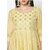 Women's Avaasa Embroidered Fit  Flare Kurti Dress 1 Kurta Light Yellow Size Small Fits Chest 34 - 36