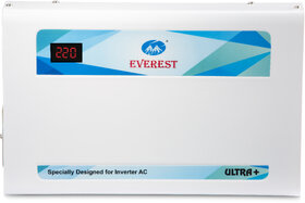 Everest Ultra + Slim Stabilizer Working Range (140V - 270V) Designed for Inverter AC Upto 1.5 Ton