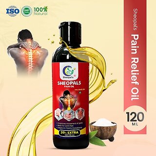                       Sheopals Ayurvedic Pain Relief Oil For Joints, Back, Knee Liquid (120 ml)                                              