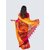AngaShobha Pink Orange  Cotton Blend Self Design Saree With Running  Blouse Piece