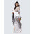 AngaShobha White Cotton Blend Self Design Saree With Running  Blouse Piece