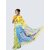 AngaShobha Yellow Sky  Cotton Blend Self Design Saree With Running  Blouse Piece