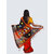 AngaShobha Orange Cotton Blend Self Design Saree With Running  Blouse Piece