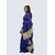 AngaShobha Blue Cotton Blend Embellished Saree With Running  Blouse Piece