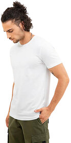 Classic White Round Neck T-Shirt: Comfortable and Stylish