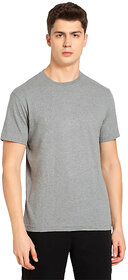 Classic Grey Round Neck T-Shirt: Comfortable and Stylish