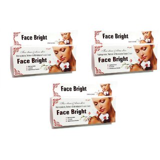                       Face Bright Skin brightening cream ( Pack of 3 pcs.) 15 gm each                                              