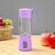 Wox Portable Electric USB Juice Maker Juicer Bottle Blender Grinder Mixer | 6 Blades Juicer Mixer Grinder Blender (Violet)