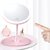 Wox LED Makeup Mirror with Storage Tray 180 Degree Adjustable Touch Screen Smart LED Vanity Mirror Lights Natural Light for Makeup Portable Tabletop Cosmetic Mirror (Multicolor, USB Powered)