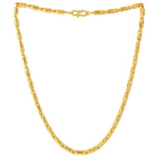                       Shankhraj Mall Gold Plated Mens Women Necklace Chain                                              