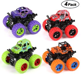 Monster Truck Cars, Free Wheel  Toy Trucks Friction Powered Cars 4 Wheel Drive Vehicles for Toddlers Children