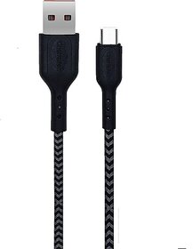 CHAMPION Micro USB Cable 1 m MICRO USB BRAIDED DATA CABLE (Compatible with All Smartphones, Black, One Cable)