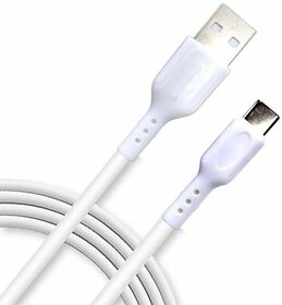 CHAMPION USB Type C Cable 1 m Champ520 (Compatible with Mobile Phone, White, One Cable)