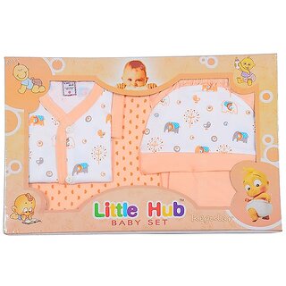 Skin Friendly branded Little Hub Baby Boy's and Baby Girl's Cotton Set