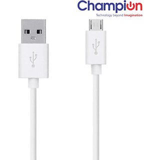                       CHAMPION Micro USB Cable 0.3 m Champ507 (Compatible with Mobile Phone, Computer, Laptop, Lablet, White)                                              