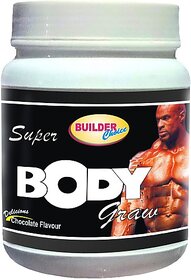 builder choice Super Body Grow 500gm Weight Gainers/Mass Gainers (500 g, Chocolate)