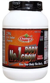 CHAMPS NUTRITION No 1 Body Grow 1 KG Weight Gainers/Mass Gainers (1 kg, CHOCOLATE)