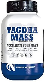 CHAMPS NUTRITION TAGDHA MASS 908GM Weight Gainers/Mass Gainers (908 g, COFFEE)