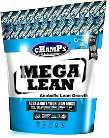 CHAMPS NUTRITION MEGA LEAN 10Lb Weight Gainers/Mass Gainers (4.5 kg, CHOCOLATE)