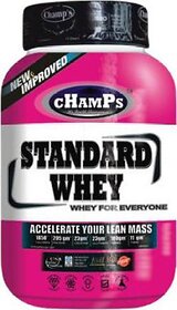 CHAMPS NUTRITION Standard whey 4lbs (whey protein added with creatine amp leucine)1.8kg Whey Protein (1.8 kg, Chocolate)