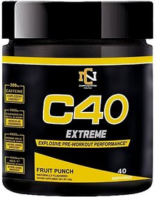 CHAMPS NUTRITION C40 EXTREME 200GM Pre Workout (200 g, GREEN APPLE)