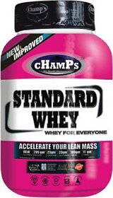 CHAMPS NUTRITION Standard whey 2lbs (whey protein added with creatine & leucine) Whey Protein (1 kg, Chocolate)