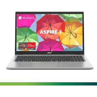Acer Aspire 3 Thin and Light Laptop AMD Ryzen 5 7520U Quad-Core Processor (8 GB/ 512 GB SSD/ Windows 11 Home/ MS Office) Pure Silver, A315-24, 39.6 cm (15.6 inches) FHD Display / 1.78 Kg