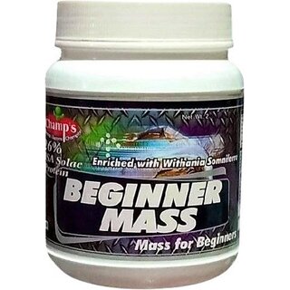                       CHAMPS NUTRITION Beginner Mass Weight Gainers/Mass Gainers (500 g, Chocolate, American Ice cream)                                              