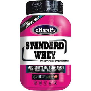                       CHAMPS NUTRITION Standard whey 4lbs (whey protein added with creatine & leucine)1.8kg Whey Protein (1.8 kg, Chocolate)                                              