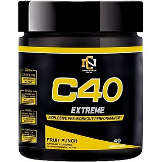                       CHAMPS NUTRITION C40 EXTREME 200GM Pre Workout (200 g, MIXED FRUIT)                                              