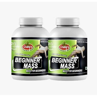                       CHAMPS NUTRITION Beginner Mass (3kg) COMBO PACK Weight Gainers/Mass Gainers (6 kg, AMERICAN ICECREAME)                                              