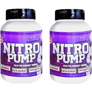                       CHAMPS NUTRITION NITRO PUMP 1KG COMBO PACK (500G+500G) MUSCLES GAINER / MASS GAINER Weight Gainers/Mass Gainers (1 kg, CHOCOLATE)                                              