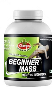 CHAMPS NUTRITION CHAMPS BEGINNER MASS Weight Gainers/Mass Gainers (3000 g, CAPPUCCINO COFFEE)