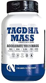 CHAMPS NUTRITION TAGDHA MASS 2KG Weight Gainers/Mass Gainers (2 kg, BANANA)