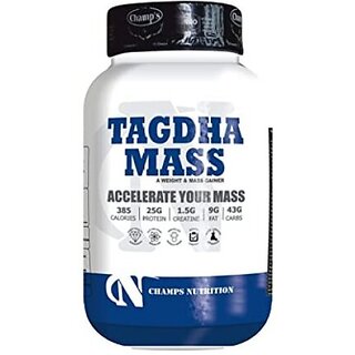                       CHAMPS NUTRITION TAGDHA MASS 2KG Weight Gainers/Mass Gainers (2 kg, CAPPUCCINO COFFEE)                                              