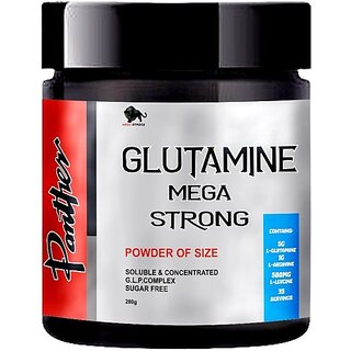                       Panther GLUTAMINE MEGA STRONG Glutamine (200 g, UNFLAVERED)                                              