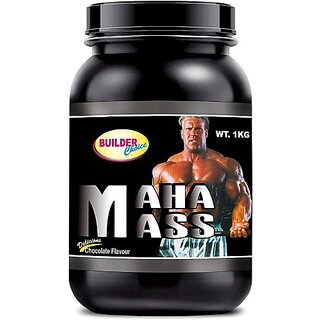                       builder choice MAHA MASS Weight Gainers/Mass Gainers (1 kg, Chocolate)                                              